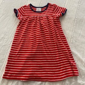 Hanna Andersson Red and White Striped Kids Dress